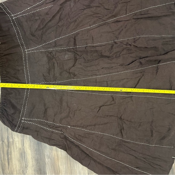 💗 Boho A-Line Brown Midi Skirt - Picture 4 of 4